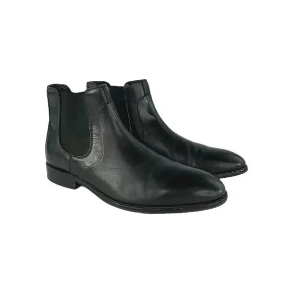 Johnston & Murphy XC4 Boots Men 11.5M Black Sheepskin Chelsea Dual Width Pull On Johnston & Murphy Pull-On Boots for Men | Mercari main image 4